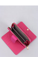 Women`s distinctive colors large pink wallet