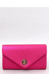 Iridescent pink envelope clutch bag