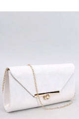 Envelope yellow clutch bag on a delicate chain