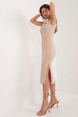 Ribbed fabric pencil cut summer dress