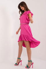 Everyday flared asymmetrical cut summer dress