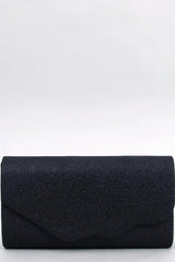 Envelope clutch bag with shimmering finish