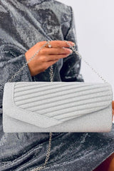 Iridescent ladies' envelope clutch bag