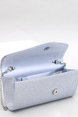 Iridescent ladies' envelope clutch bag