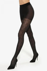 Classic black Optica patterned tights