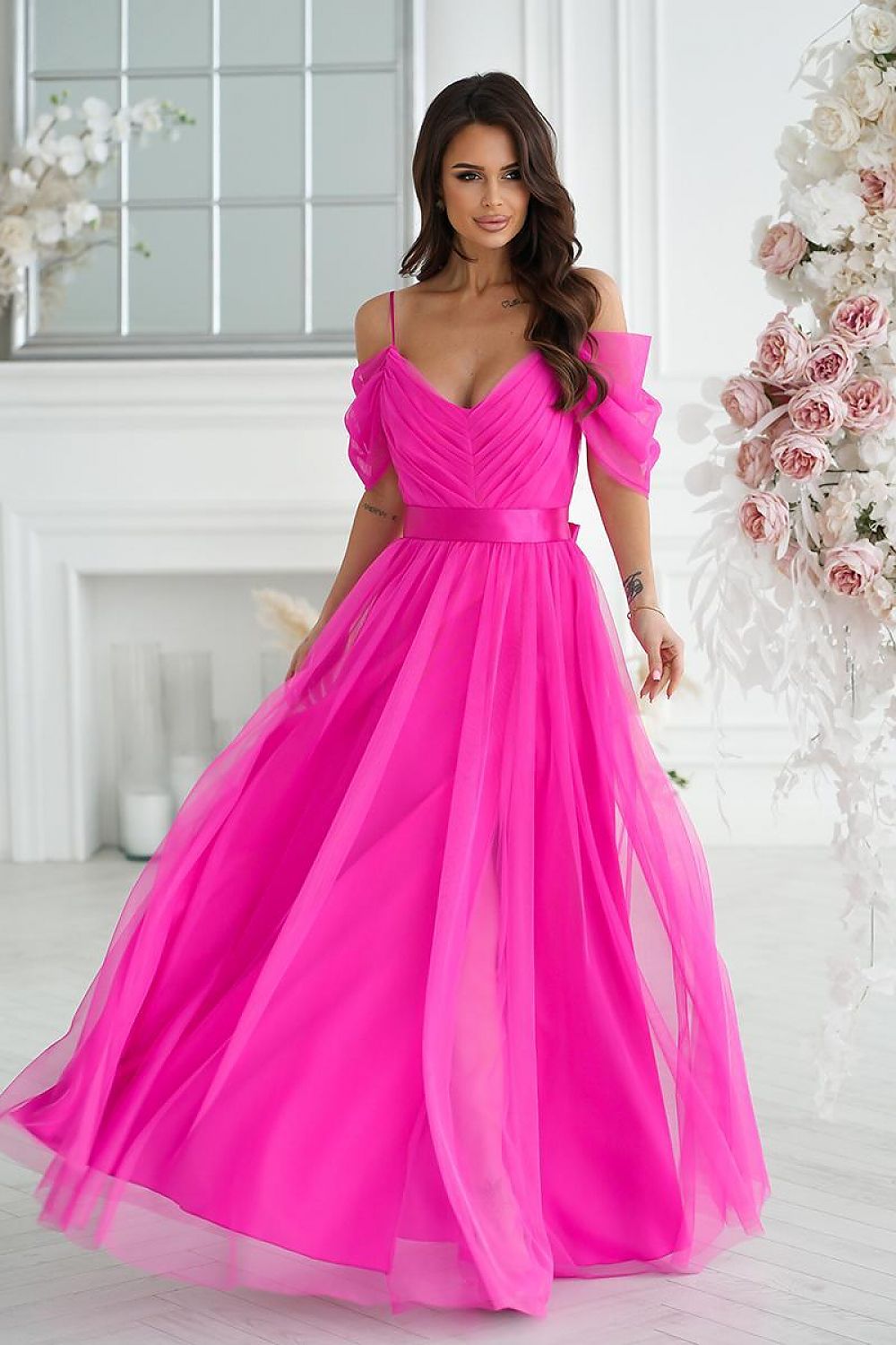 Beautiful long Spanish-style evening dress