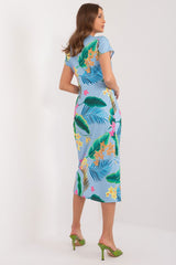 Elegant cut striking crease distinctive pattern daydress