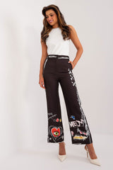 Women high waist wide leg colourful print pants