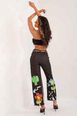 Women high waist wide leg colourful print pants