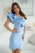  Short dress model 197542 Bicotone 