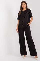 Elegant blouse and comfortable pants set