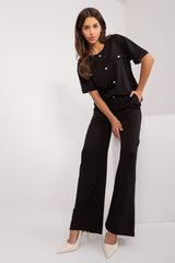 Elegant blouse and comfortable pants set