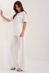 Elegant blouse and comfortable pants set