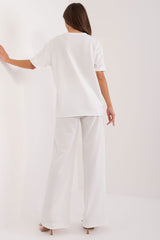 Elegant blouse and comfortable pants set