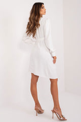 Elegant envelope cut day dress