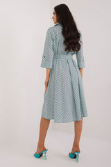 3/4 Sleeves flared cut shirt day dress