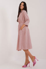 3/4 Sleeves flared cut shirt day dress