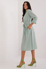 3/4 Sleeves flared cut shirt day dress