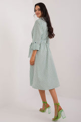 3/4 Sleeves flared cut shirt day dress