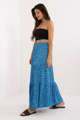 Long floral print maxi skirt