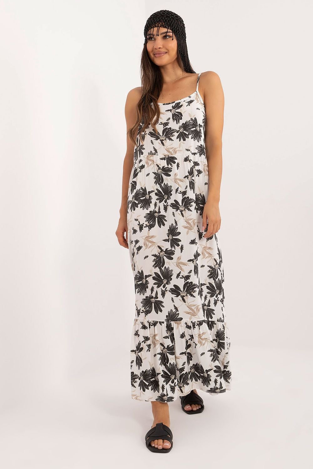 Flared midi cut floral dress