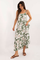 Flared midi cut floral dress