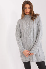 Daily varied texture turtleneck dress