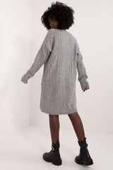 Daily long sleeves knee-length dress