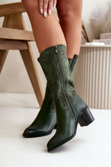 Open-work elegant design eco-suede Boots