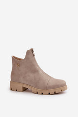 Jezzi eco-leather ankle boots