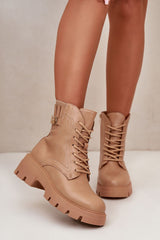 Women's ankle boots on a flat heel