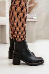 Classic eco leather ankle boots