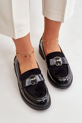 Stylish S.Barski mocassin with teddy bear buckle