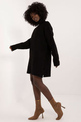 Turtleneck long sleeve mini day dress