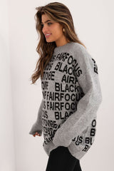 Long sleeves sweater with a print