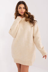 Smooth texture mini length knitted daydress