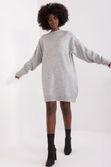 Smooth texture mini length knitted daydress