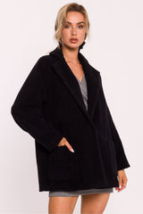 Women's teddy bear type fabric coat