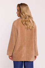 Women's teddy bear type fabric coat