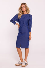 Elegant 7/8 length sleeves pencil dress