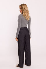 Stylish wide legs elegant pants