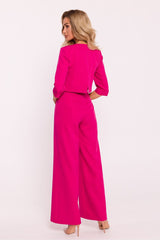 Stylish double-layered wide leg jumpsuit