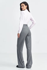 Women's high waist trousers with a fitted fit