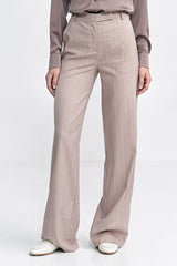 Women's high waist trousers with a fitted fit