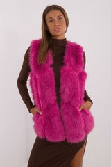 Standard fur vest with slip pockets