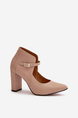 Unique Laura Messi block heel pumps