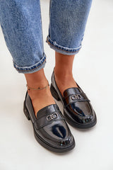 Classic flat heel moccasins