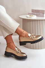 Elegant natural leather CheBello moccasins