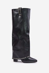 Women's knee high boots with loose shaft