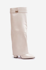 Stylish women's boots made of eco leather